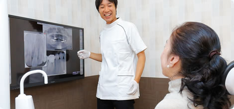 スマイル歯科　治療方針の説明の様子