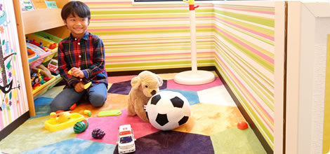 スマイル歯科　キッズスペースの写真